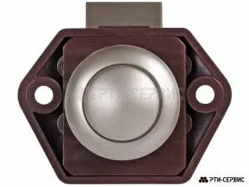 Замок-кнопка push/lock мебельный для кемпера, малый - фото 2