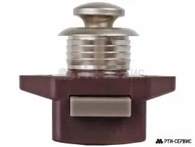 Замок-кнопка push/lock мебельный для кемпера, малый - фото 3