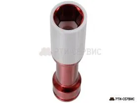Головка торцевая шестигранная 1/2"DR ударная колёсная 21 мм, L=150 mm  - фото 2
