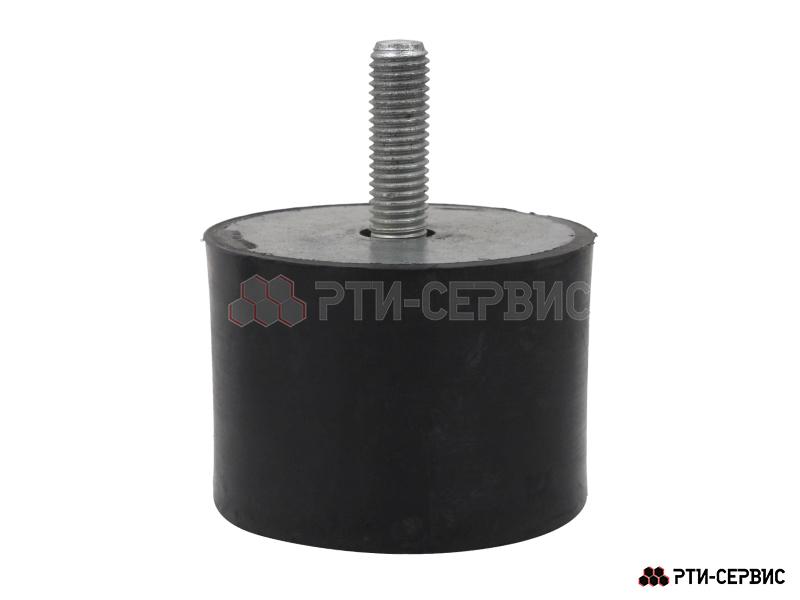Резинометаллический буфер (аналог K0568.07505555 KIPP) D-75, H-55 с внутр. и наружной резьбой M12 - фото 2