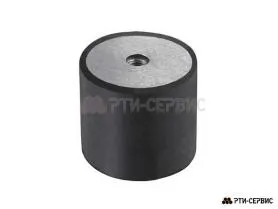 Резинометаллический буфер (аналог K0569.05005055 KIPP) D-50, H-50 с 2х сторонней внутр. резьбой M10